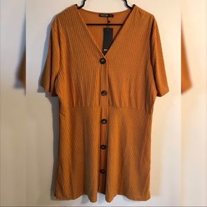 Button Down Smock Dress
